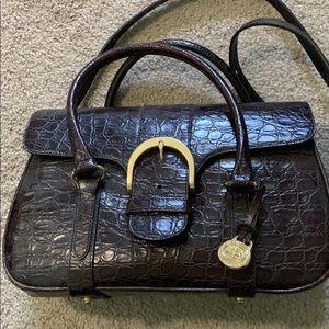 Brahmin Croc Satchel